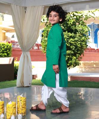 Diwali doodle kurta & dhoti set 2