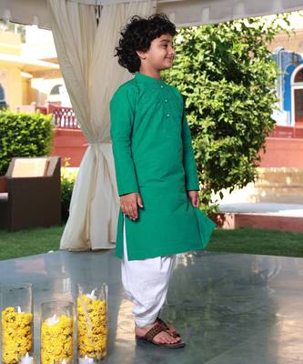 Diwali doodle kurta & dhoti set 3