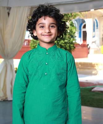 Diwali doodle kurta & dhoti set 5