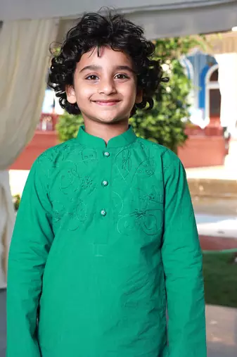 Diwali doodle kurta & dhoti set