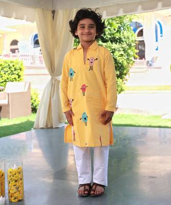 Firecracker fantasy kurta & pyjama set 1