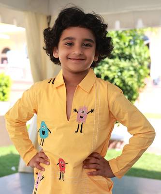 Firecracker fantasy kurta & pyjama set 5