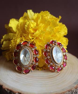 Ruqaiya polki studs 1