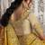Mustard silk heavy thread embroidred with sequince work saree with blouse