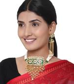 White Kundan Choker Necklace Set