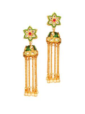 White Kundan Choker Necklace Set 3