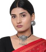 Oxidised Traditional Choker Necklace Set