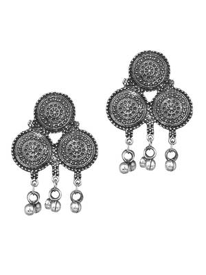 Oxidised Traditional Long Necklace Set 3