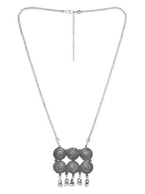 Oxidised Traditional Long Necklace Set 5