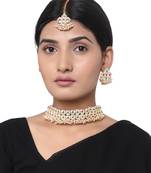 Multicolored Designer Choker Necklace Set