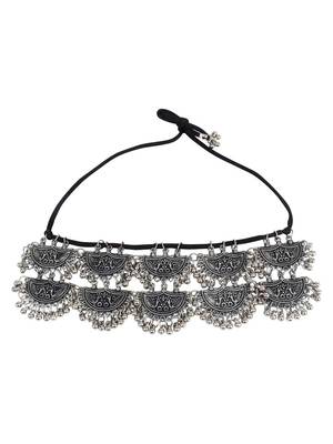Oxidised Designer Choker Necklace Set 3