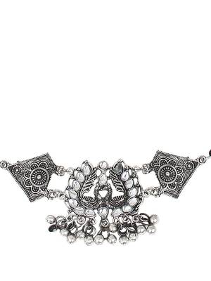 Oxidised Designer Choker Necklace Set 4