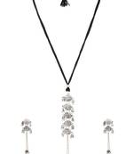 Silver Oxidised Necklace Set