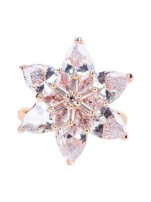 Rose Gold American Diamond Ring 2