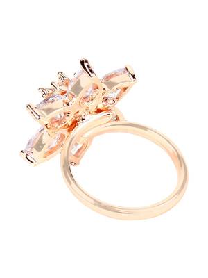 Rose Gold American Diamond Ring 3
