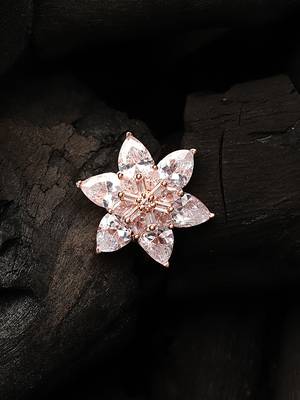 Rose Gold American Diamond Ring 5