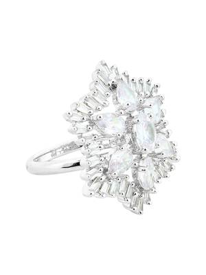 Silver American Diamond Ring 3