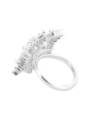 Silver American Diamond Ring 5