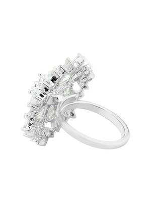 Silver American Diamond Ring 1