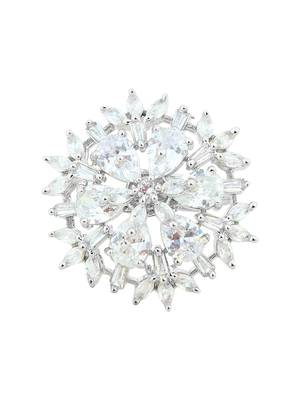 Silver American Diamond Ring 2