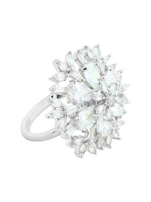 Silver American Diamond Ring 3