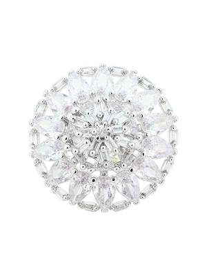 Silver American Diamond Ring 3