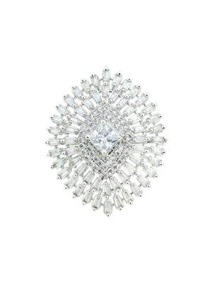 Silver American Diamond Ring 3