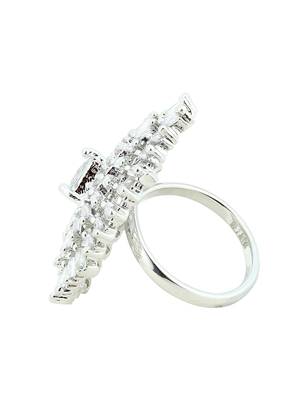 Silver American Diamond Ring 5