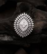 Silver American Diamond Ring