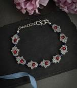 Silver hamsa celtic payal for women