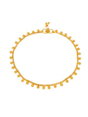 Gold plated mango design  anklet for women 3