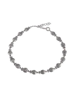 Silver piscean fish anklets for women 4