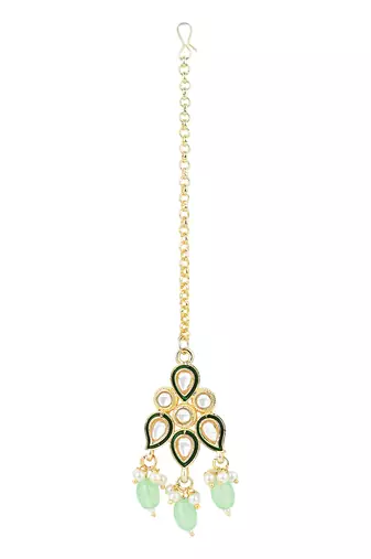 gold plated traditional kundan pearl choker necklace jewellery with dangle earrings set