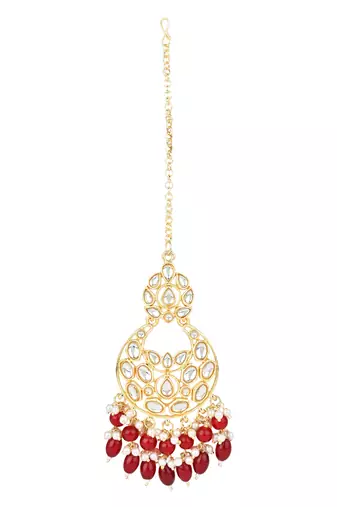 gold plated traditional kundan pearl choker necklace jewellery with dangle earrings set