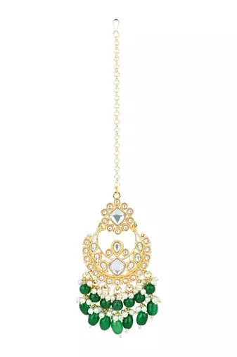 gold plated traditional kundan pearl choker necklace jewellery with dangle earrings set