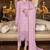 Light purple georgette heavy embroidery work salwar kameez