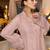 Dusty pink georgette heavy embroidery work salwar kameez
