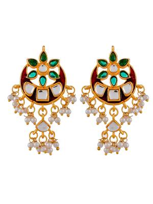 Traditional rajputi kundan choker bridal jewellery set 4