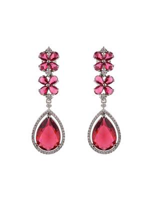Faux ruby pendant set for women 4