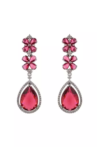 Faux ruby pendant set for women