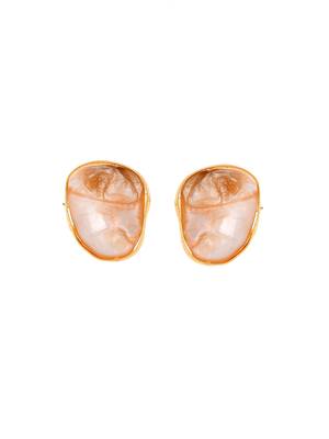 Gold plated mother of pearl kundan  jewellery set 4