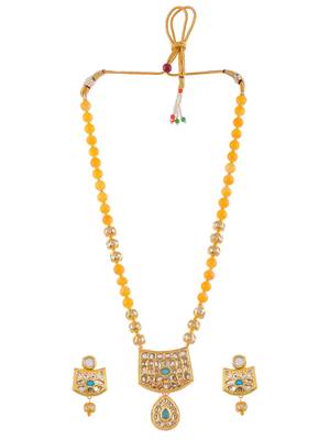 Gold plated kundan jewellery set 3