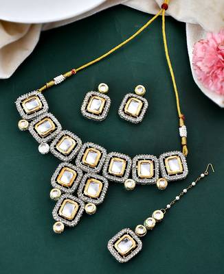 Ethnic kundan jewellery set for women/girls 1
