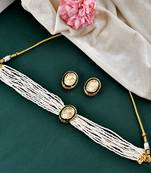 Kundan choker pear  jewellery set for women