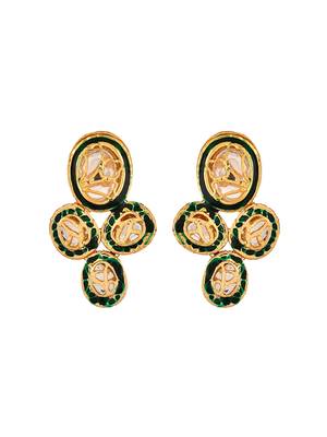 Gold plated kundan jewellery set 3