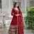  faux blooming captivating maroon gown with dupatta