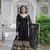  faux blooming captivating black gown with dupatta