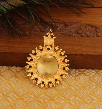Kerala style gold platted lakshmi pendant 3