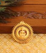 Kerala style gold platted lakshmi palakka pendant