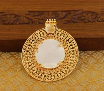 Kerala style gold platted krishna palakka pendant 3